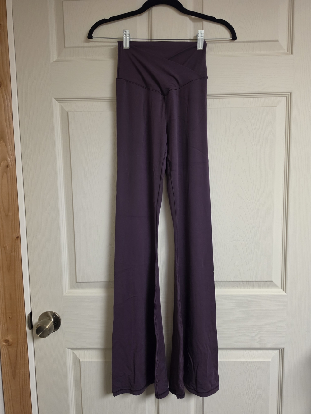 aerie Deep Plum High-Waist Flare Leggings